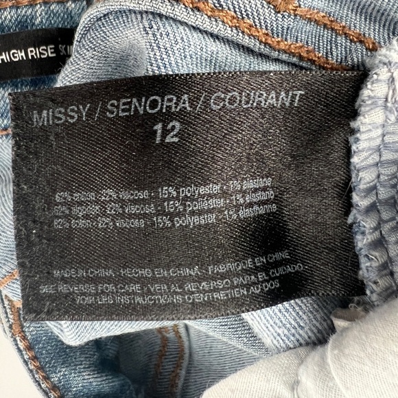 Nine West Cigarette High Rise Skinny Jeans Size 12 Women’s - Picture 6 of 6